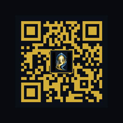 Luxury Gold & Black QR Code
