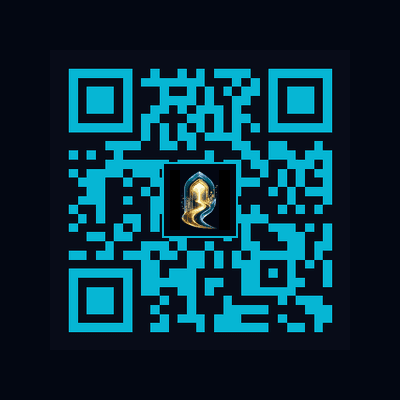 Futuristic Neon QR Code